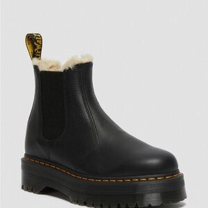Dr. Martens Faux Fur Lined Platform Chelsea Boots